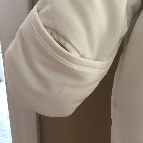 Baby girls white winter jumpsuit - Picture 3 of 5